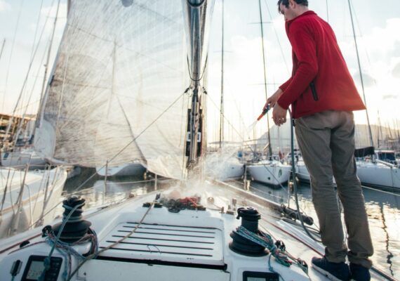 Elementos de limpieza para barcos